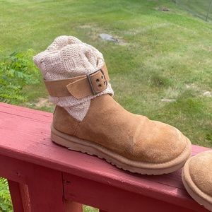 Ugg boots knit and suede